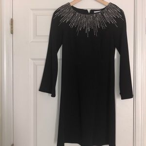 Calvin Klein Rhinestone Black Dress